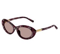 Dolce & Gabbana Donna DG4519 34647N Occhiali da sole Acetato Viola Marrone Rotonda Normale
