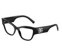 Dolce & Gabbana Donna Dolce & Gabbana DG3378 501 Montature da vista Acetato Nero Trasparente Cat Eye Normale