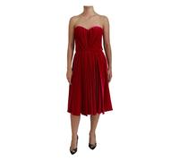 Dolce & Gabbana, ,Dresses ,Donna ,Rosa ,S Incantevole Abito Midi Senza Spalline