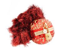 Dolce & Gabbana Fatto a Mano Natale Clutch Box Borsa Dolce Bag Rosso Oro