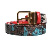 Dolce & Gabbana - Floral Jacquard Metal Buckle Belt - - Accessories - Uomo - Multicolore - ONE SIZE