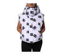 Dolce & Gabbana - Giacca Piumino DG Mania - - Jackets - Donna - Bianco - M