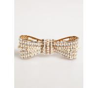 Dolce & Gabbana Gold Brass Glas Crystal Faux Pearl Embellished Brooch