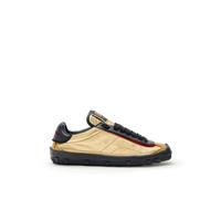 Dolce & Gabbana Gold Leather Low Top Sneakers - EU41/US8