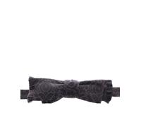 Dolce & Gabbana Gray Black Wool Bow Tie