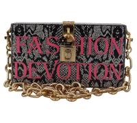 Dolce & Gabbana Gray Fashion Devotion Clutch Plexi SICILY BOX Purse