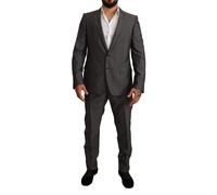 Dolce & Gabbana Gray Metallic MARTINI Slim Fit Set Suit - IT52 | XL
