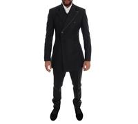 Dolce & Gabbana Gray Wool Double Breasted 3 Piece Suit - IT46 | S