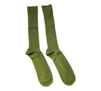 Dolce & Gabbana Green Cotton Logo Over The Calf Socks - L