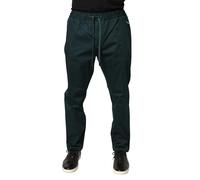 Dolce & Gabbana Green Cotton Skinny Men Jogger Trouser Pants - IT58 | XXL