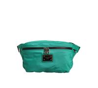 Dolce & Gabbana Green Logo Plaque Nylon Waist Fanny Pack Men's Borse Bag