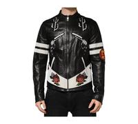 Dolce & Gabbana - Guns N' Roses Full Zip Biker Jacket - - Jackets - Uomo - Nero - L