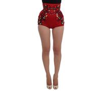 Dolce & Gabbana - High Waist Mini Shorts - - Shorts - Donna - Rosso - S