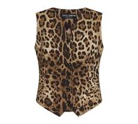 Dolce & Gabbana - Leo Vest - - Jackets - Donna - Multicolore - L