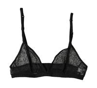 Dolce & Gabbana - Logo Mania Sheer Soft Cup Bra - - Underwear - Donna - Nero - S