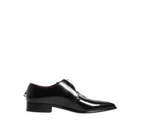 Dolce & Gabbana Men Black Lace-Up Leather Zip Dress Derby Shoes - EU40/US7