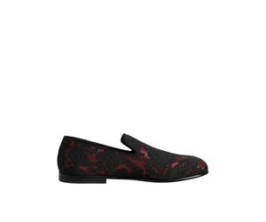 Dolce & Gabbana - Mocassini Slip-On in jacquard con suola in pelle - - Shoes - Uomo - Multicolore - 40 EU