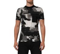 Dolce & Gabbana Multicolor Camouflage Men Short Sleeves T-shirt - S