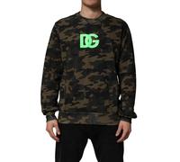 Dolce & Gabbana Multicolor Camouflage Men Sweatshirt Sweater - IT48 | M
