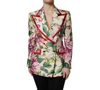 Dolce & Gabbana Multicolor Floral Double Breasted Jacket - IT40|S