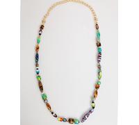 Dolce & Gabbana Multicolor Murano Glass Beads Brass Women Jewelry Necklace