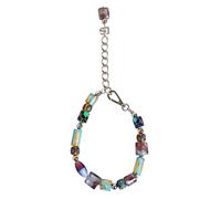Dolce & Gabbana Multicolor Murano Glass Beads Brass Zamak Necklace