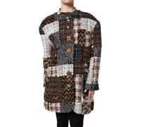Dolce & Gabbana Multicolor Patchwork Button Down Jacket - IT38 | XS