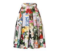 Dolce & Gabbana Multicolor Patchwork High Waist Midi Skirt - IT38 | XS