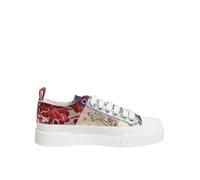 Dolce & Gabbana Multicolor Patchwork Low Top Sneakers Shoes - EU35/US4.5