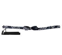 Dolce & Gabbana Navy Blue Floral Slim Adjustable Neck Papillon Men Bow Tie