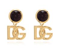 Dolce & Gabbana - Orecchini a clip con un cristallo luccicante - - Accessories - Donna - Giallo - ONE SIZE