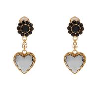 Dolce & Gabbana - Orecchini a clip Sacro Cuore - - Accessories - Uomo - Giallo - ONE SIZE