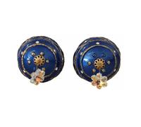 Dolce & Gabbana - Orecchini Pendenti a Gancio - - Accessories - Donna - Blu - ONE SIZE
