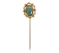 Dolce & Gabbana - Oro Tono Pietra Verde Spilla - -Accessories -unisex -Giallo -ONE SIZE