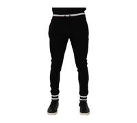 Dolce & Gabbana - Pantaloni da ginnastica in cotone nero con logo - - Trousers - Uomo - Nero - S