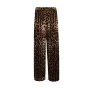 Dolce & Gabbana - Pantaloni pigiama in raso leopardato - - Trousers - Donna - Multicolore - M