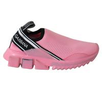 Dolce & Gabbana Pink Low Top Sorrento Sneakers Slip On Casual Shoes - EU36/US6