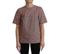 Dolce & Gabbana Pink Sail Boat Print Cotton T-shirt - IT38|XS