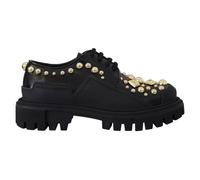 Dolce & Gabbana - Polished Calfskin Trekking Derby - - Shoes - Donna - Nero - 37 EU