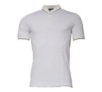 Dolce & Gabbana - Polo a Maniche Corte con Colletto e Pois Bianchi - -Tops -Uomo -Bianco -S