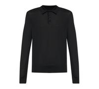 Dolce & Gabbana - Polo a maniche lunghe in cachemire - - Knitwear - Uomo - Nero - L