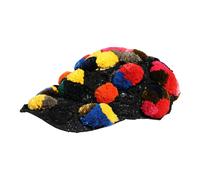 Dolce & Gabbana - Pom Poms Sequin Embellishment Hat - - Accessories - Donna - Multicolore - ONE SIZE