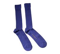 Dolce & Gabbana Purple Cotton Logo Over The Calf Socks - L