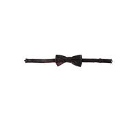 Dolce & Gabbana Red Black Floral Adjustable Neck Men Bow Tie