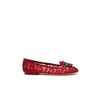 Dolce & Gabbana Red Viscose Ballet Flats - EU37/US7