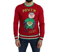 Dolce & Gabbana Red Wool Silk Pig of the Year Sweater - IT48 | M