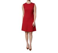 Dolce & Gabbana Red Wool Sleeveless Knee Length A-line Dress - IT46|XL
