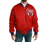 Dolce & Gabbana Red YEAR OF THE PIG Bomber Jacket - IT46 | S