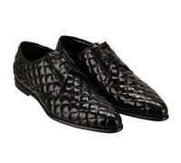 Dolce & Gabbana Scarpe Derby In Pelle Classiche Copernico Trapuntate Nere 12723