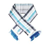 Dolce & Gabbana - Sciarpa Avvolgente in Seta con Frange - - Accessories - Uomo - Blu - ONE SIZE